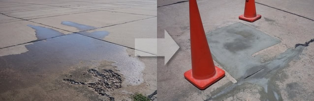 SP-101 Concrete Modifier-Before-After SP-101 Concrete Modifier