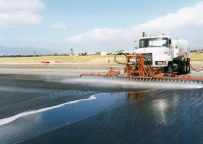 Runway Removal Services with spray